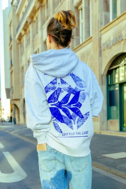 Love for the game, Echo Hoodie, Organic Cotton Hoodie, Oversized Hoodie, Screen Print, Stamp Graphic, Cologne, Köln, Viola Schuldner, Viola Sophie, Clothing, Bekleidung